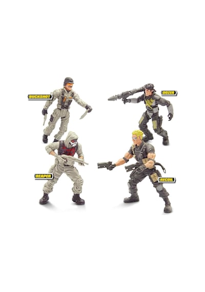 The Corps Mission Terrain Battle Askerî Oyun Seti Jet, Tank, Arazi Aracı Ve 4 Eklemli Asker Figürü