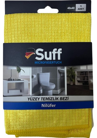 Nilüfer Damalı Mikrofiber Yüzey Temizlik Bezi 40 X 40 Cm, Sarı Nilüfer Damalı Mikrofiber Yüzey Temizlik Bezi 40 X 40 Cm, Sarı
