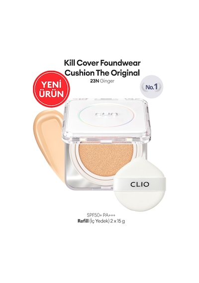 Mat Bitişli Clıo Kill Cover Founwear Cushion The Original + Refill 23n Ginger Spf50+ Pa+++ 40980443