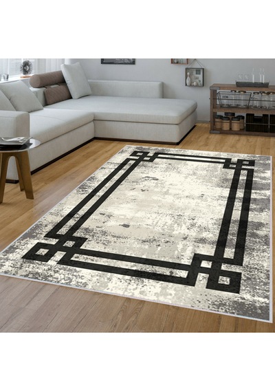 Rovigo Home Dijital Baskı Yıkanabilir Kaymaz Taban Salon Halısı RVG1554-HT1271 Çok Renkli