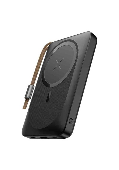 Rock P89 10.000 Mah 20w Magsafe Kablosuz Şarjlı Powerbank Siyah