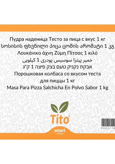 Toz Sucuklu Pizza Hamuru Aroması 1 Kg