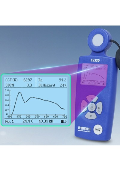 Linshang Ls330 Profesyonel Spektral Lüksmetre Crı, Cct Ve Flicker Ölçümü