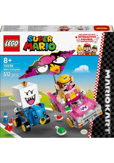 LEGO® Super Mario™: Mario Kart™ – Wario ve King Boo 72038 - 8 Yaş ve Üzeri Çocuklar için Yaratıcı Oyuncak Yapım Seti (512 Parça)