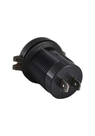 12v 24v Dc Usb Qc3.0 Şarj Port Voltmetreli Ampermetreli Yuvarlak