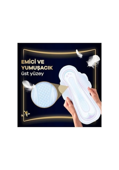 Ultra Hijyenik Ped Gece Ekstra Boy 4 Süper Ekonomik Paket 16 Adet Ped