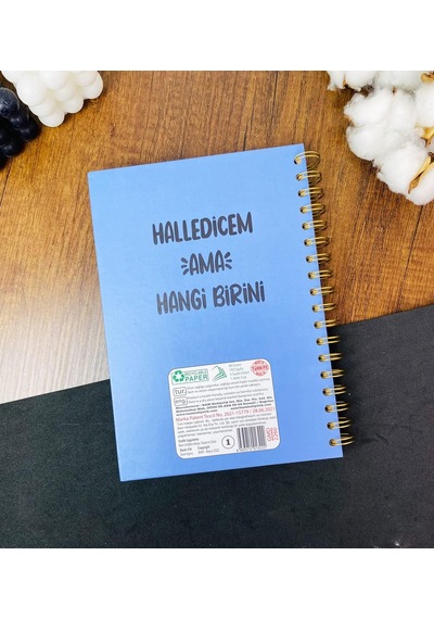 Halledicem Ama Hangi Birini Tasarımlı Konuşan Ajanda Çok Renkli