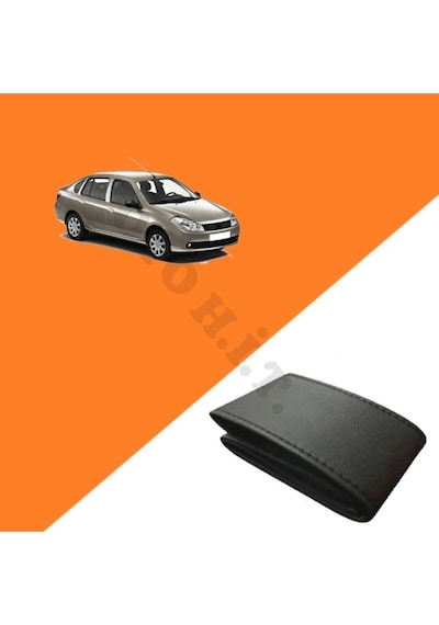 Renault Symbol 08-12 Uyumlu Deri Direksiyon Kılıfı Kaliteli Dikmeli Siyah
