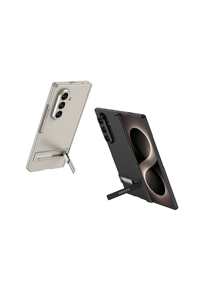 Galaxy Uyumlu Z Fold 8 Ultra Kılıf Pazarplus Kıpta Standlı Kılıf Gümüş