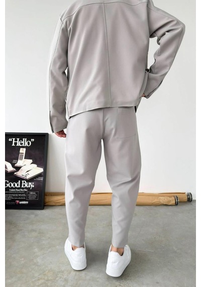 Taş Basic Boyfriend Kumaş Pantolon Taş