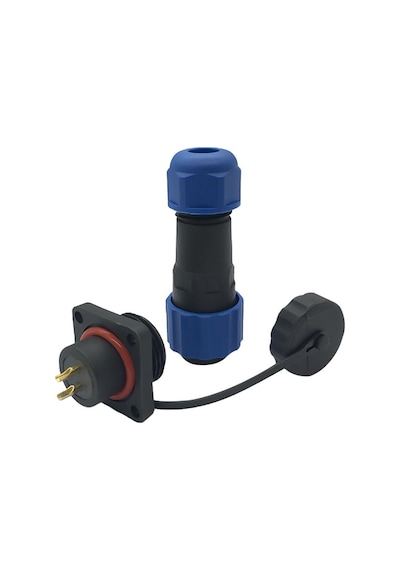 Sd16 Su Geçirmez 2 Pin 16 Mm Dörtgen Konnektör Fiş-soket/erkek-dişi