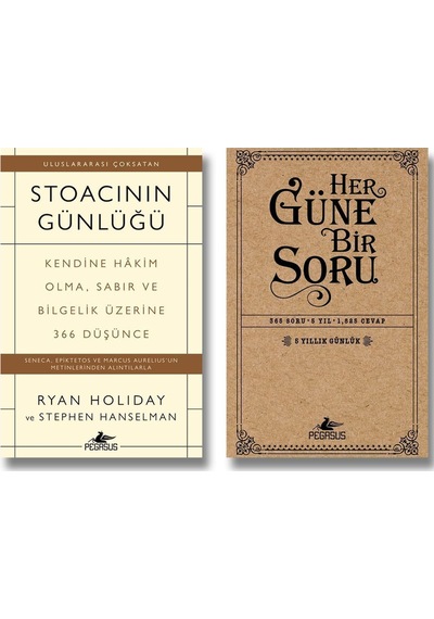 Pegasus Yayınları Stoacının Günlüğü - Her Güne Bir Soru 5 Yıllık Günlük 2 Kitap Set - Ryan Holiday