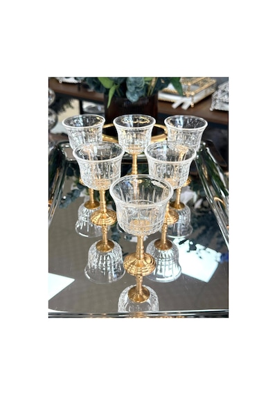 Ayaklı Kahve Yanı Bardağı-80 Cc Tkebt Şeffaf