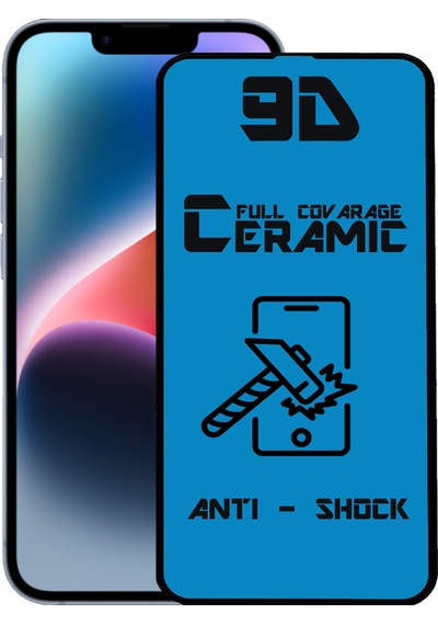 Apple Uyumlu   iPhone 14 Plus Tam Kaplayan Seramik Nano Esnek Ekran Koruyucu Cam