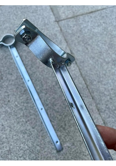 Balkon Çamaşır Askısı 45cm Nikelajlı Demir Küpeşte Askılığı - 6mt İzoleli Çelik Halatlı Kurutma Askısı Genel