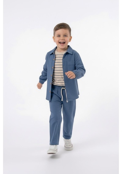 Miababy Modal 3lü Takım İndigo