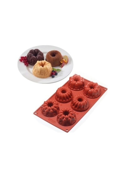 Karma Silikon Pasta Kek Kalıbı 6'lı