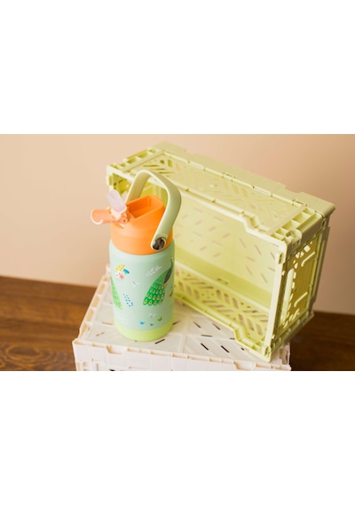 Sipnjoy - Flipsip Çocuk Su Termosu 360 Ml - Peacock Queen