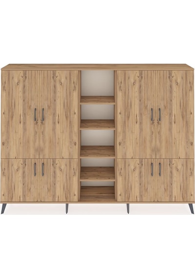 Arges Dolap 14 Raflı 8 Kapaklı 220x30x163 Çam-çam Atlas Çam - Atlas Çam Arges Dolap 14 Raflı 8 Kapaklı 220x30x163 Çam-çam Atlas Çam - Atlas Çam