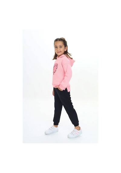 Toontoy Kids Toontoy Kız Çocuk Kapüşonlu Eşofman Takım Pembe