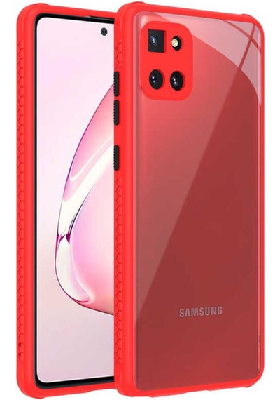 Samsung Uyumlu Galaxy A81 Note 10 Lite Kılıf Zore Kaff Kapak Kırmızı