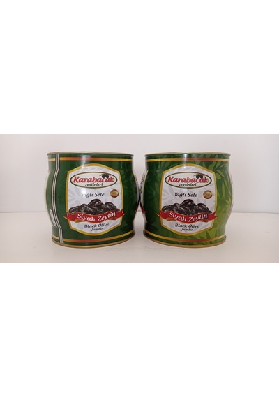 Karabacak Siyah Zeytin Jumbo Boy 2 Kğ Teneke Jumbo Xs 2 Adet