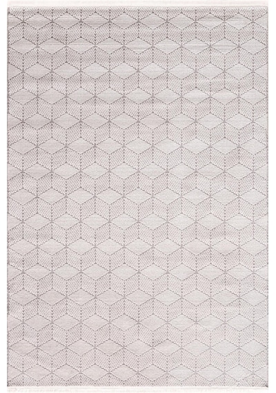 Çam Halı Norm 6211 Beyaz Romans Halı Modern Desenli Makine Halısı