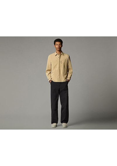The North Face M L/s Lightrange Shirt Erkek Outdoor Ceketi Nf0a8b53lk51 Haki Krem