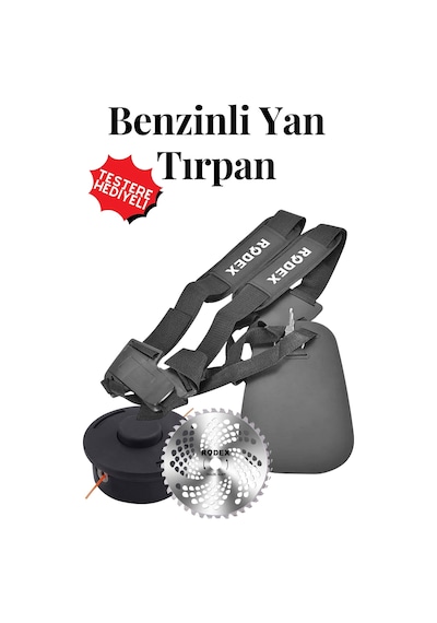 Rdx9639 4 Zamanlı Benzinli Yan Tırpan - 33 Cc / 3.2 Kw Kenar Alma Makinesi Çim Biçme Makinesi Çalı Kesme Makinesi Ağaç Testeresi Kesme Makinesi