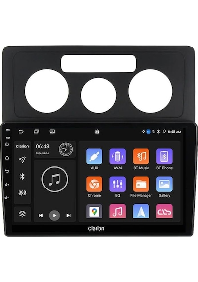 Volkswagen Caddy İle Uyumlu Dijital Klima Android Multimedya Sistemi 4-64 Clarion 2004-2015 9"