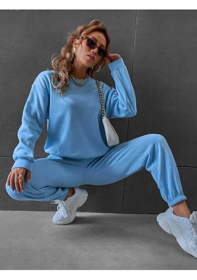 Kozia Outdoors Alt Üst Takımı Jugger Sweatshirt Bebe Mavi
