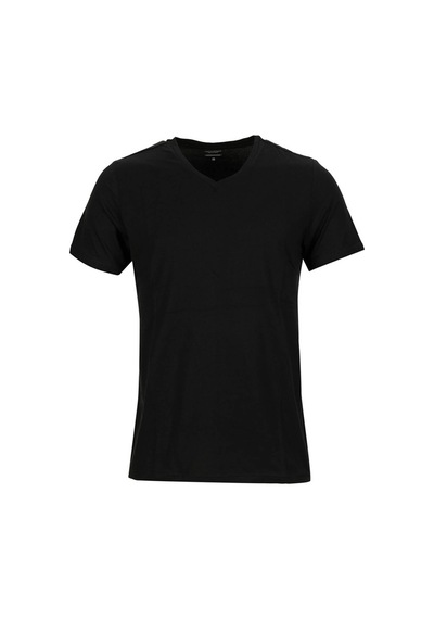 Lumberjack Ct111 Basıc Modal V Neck Siyah Erkek Kısa Kol T-Shirt (489002331)