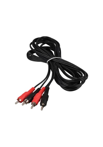 Powermaster Pm-428 Siyah 5 Metre 2 Rca + 2 Rca Kablo