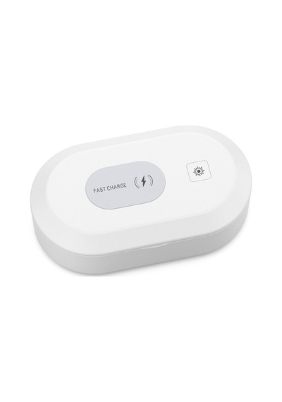 Ally 15W Hızlı Kablosuz Wireless Şarj+Ultraviyole Sterilizer- Uv (311350079)-Beyaz