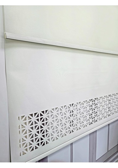 Bbb Çift Mekanizmalı Lazer Kesim Tül Ve Stor Perde Mlt1045 Krem