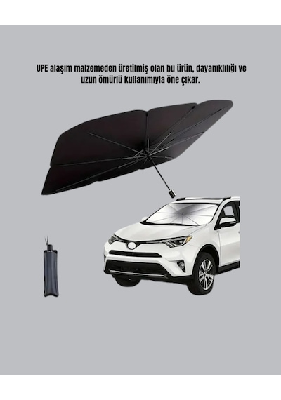 Katlanabilir Oto Güneşlik - Pratik, Dayanıklı, Uv Koruyucu Tasarım