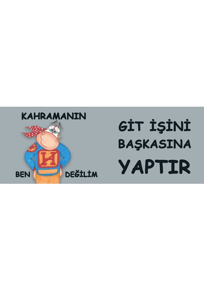 Git İşini Başkasına Yaptır Kahramanın Ben Değilim Hediye Kupa Love Bug-t Gri