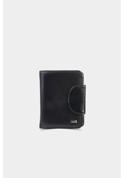 Guard Leather Guard Siyah Bölmeli Deri Kadın Cüzdanı Çok Renkli