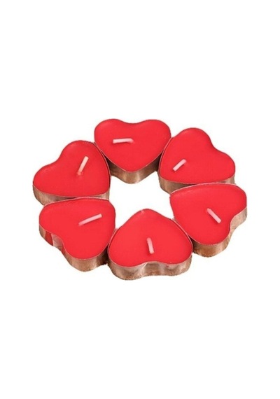 50 Adet Kalpli Tealight Mum - Tek Kullanımlık Kokusuz. Kırmızı