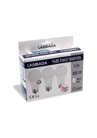 8,5w 3lu Beyaz Led Ampül
