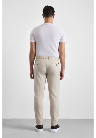 Süvari Bej Slim Düz Jogger Pantolon Pn2020500765-bj3
