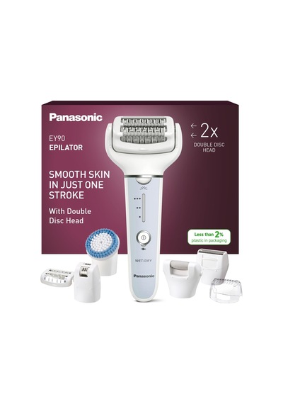 Panasonic Es-ey90 Kadın Islak/kuru Epilatörü, 60 Cımbızlı Çift Disk, 90 Dönebilen Başlık, 3 Hız Ve Led Işık, 30 Dk. Operasyon, Kablosuz, Epilasyon, Tıraş Ve Ayak Bakım Başlığı Panasonic Es-ey90 Kadın Islak/kuru Epilatörü, 60 Cımbızlı Çift Disk, 90 Dönebilen Başlık, 3 Hız Ve Led Işık, 30 Dk. Operasyon, Kablosuz, Epilasyon, Tıraş Ve Ayak Bakım Başlığı