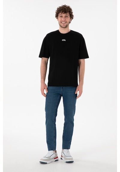 U.S. Polo Assn. Erkek Comfort Fit Bisiklet Yaka Siyah Tişört 50306017-VR046 U.S. Polo Assn. Erkek Comfort Fit Bisiklet Yaka Siyah Tişört 50306017-VR046