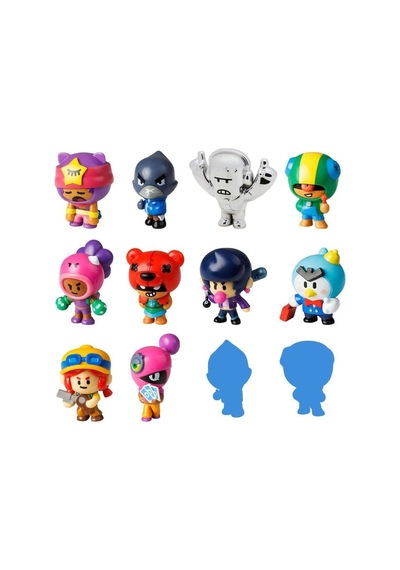 Brawl Stars 12'li Mini Figür Paketi 2 Resmi Lisanslı
