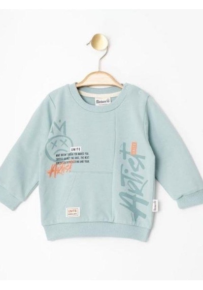 Zekids Erkek Çocuk Cep Detaylı Eşofman Takım-14228 Mavi