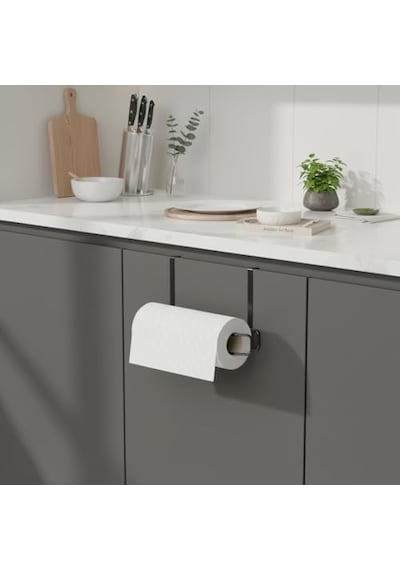 Havluluk Peçetelik Askısı Banyo Mutfak Düzenleyicisi Kağıt Rulo Havlu Askılığı Pratik Siyah Rulo 4 Renk