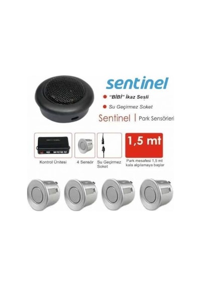 İnvells Oto Park Sensörü Bi Bi Ses İkazlı Gri Renk 22 Mm N11.190