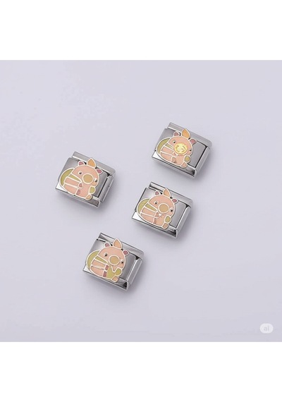 Capybara Çantalı İtalyan Bileklik Charmı - Sadece Charm Gönderilir Kahverengi