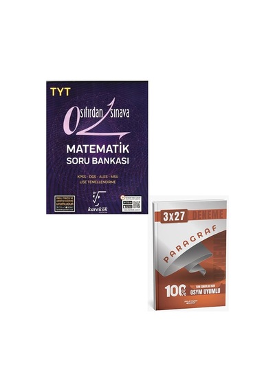 2027 Karekök 2027 Tyt Sıfırdan Sınava Matematik Soru Bankası+anla Kazan Paragraf Deneme