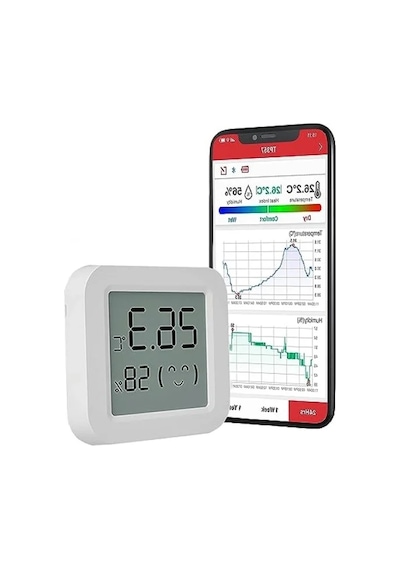 Dijital Isı Ve Nem Ölçer - Bluetooth Bağlantılı, Lcd Ekran